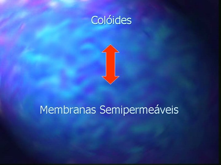 Colóides Membranas Semipermeáveis 