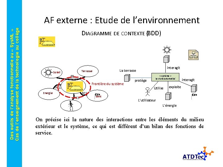 Des outils de l’analyse fonctionnelle au « Sys. ML » Cas de l’enseignement de