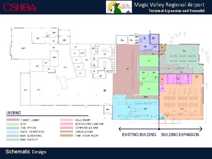 Magic Valley Regional Airport Terminal Expansion and Remodel Schematic Design 