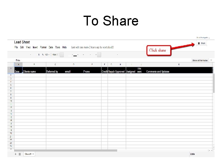 To Share To Share