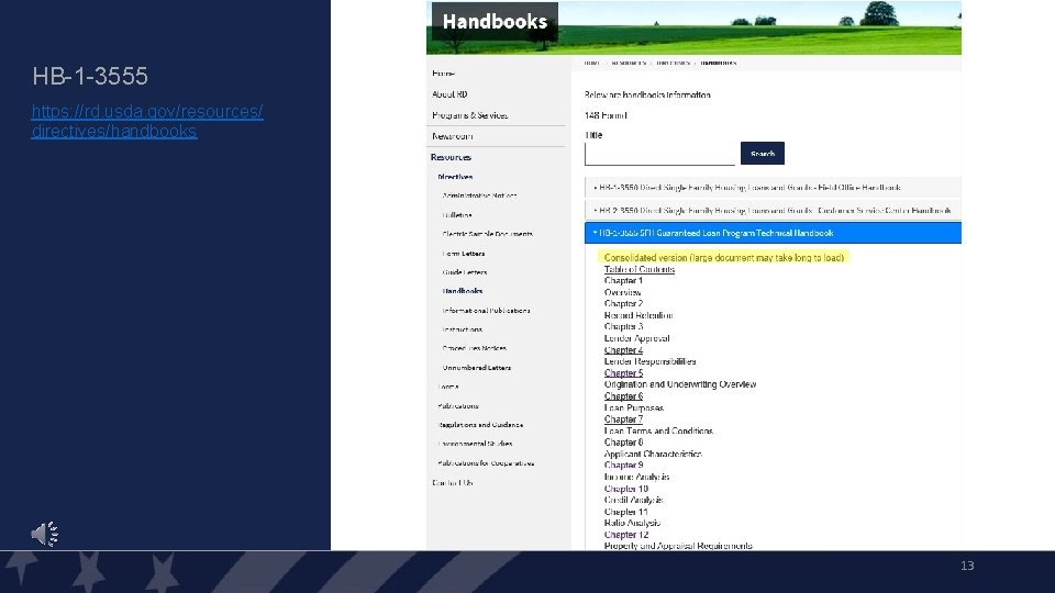 HB-1 -3555 https: //rd. usda. gov/resources/ directives/handbooks 13 HB-1 -3555 https: //rd. usda. gov/resources/ directives/handbooks 13