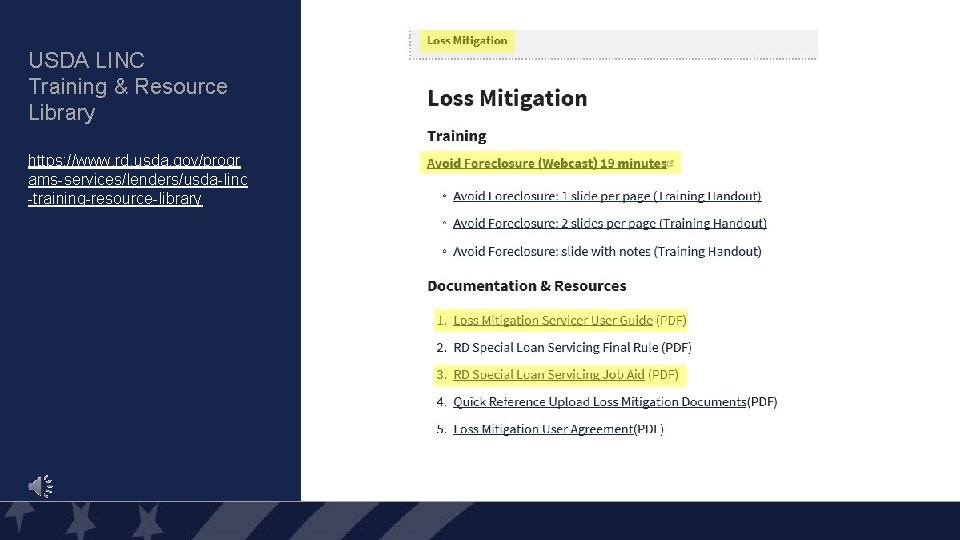 USDA LINC Training & Resource Library https: //www. rd. usda. gov/progr ams-services/lenders/usda-linc -training-resource-library 36 USDA LINC Training & Resource Library https: //www. rd. usda. gov/progr ams-services/lenders/usda-linc -training-resource-library 36