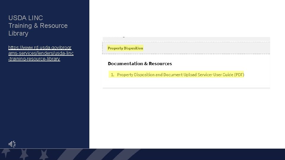 USDA LINC Training & Resource Library https: //www. rd. usda. gov/progr ams-services/lenders/usda-linc -training-resource-library 37 USDA LINC Training & Resource Library https: //www. rd. usda. gov/progr ams-services/lenders/usda-linc -training-resource-library 37
