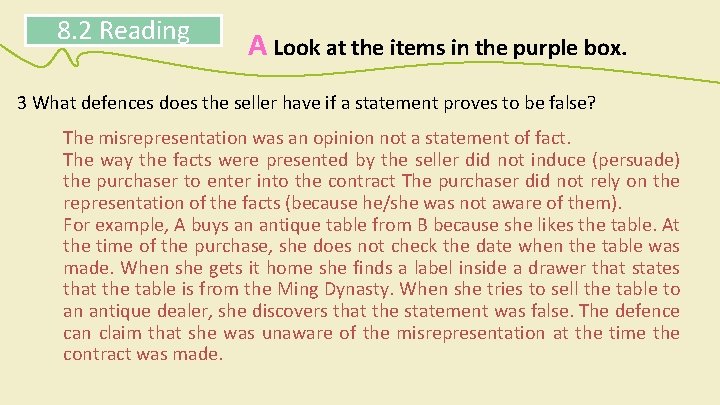 8. 2 Reading A Look at the items in the purple box. 3 What 8. 2 Reading A Look at the items in the purple box. 3 What