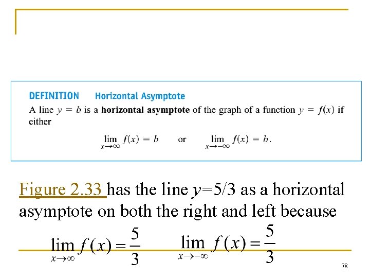 Figure 2. 33 has the line y=5/3 as a horizontal asymptote on both the