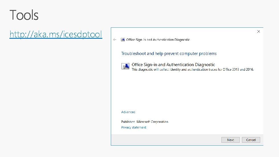 http: //aka. ms/icesdptool http: //aka. ms/icesdptool