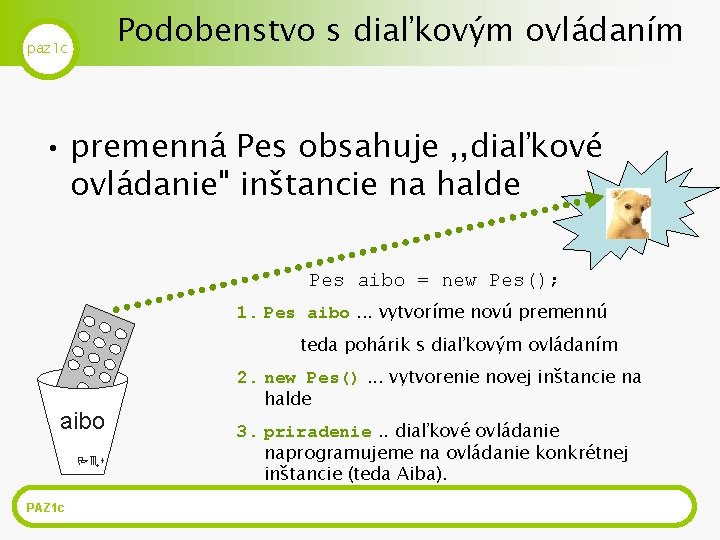 Podobenstvo s diaľkovým ovládaním paz 1 c • premenná Pes obsahuje , , diaľkové