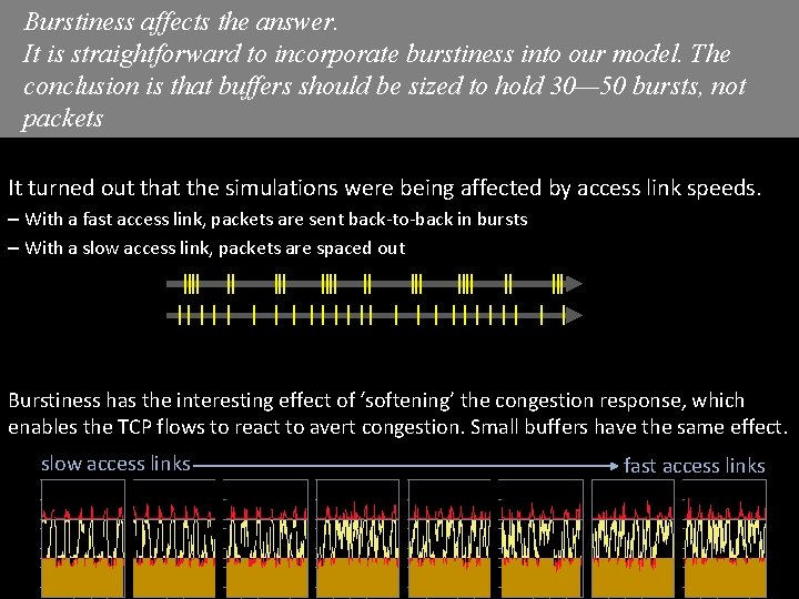 Burstiness affects the answer. It is straightforward to incorporate burstiness into our model. The Burstiness affects the answer. It is straightforward to incorporate burstiness into our model. The