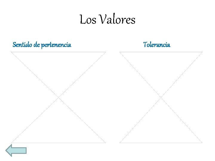 Los Valores Sentido de pertenencia Tolerancia 