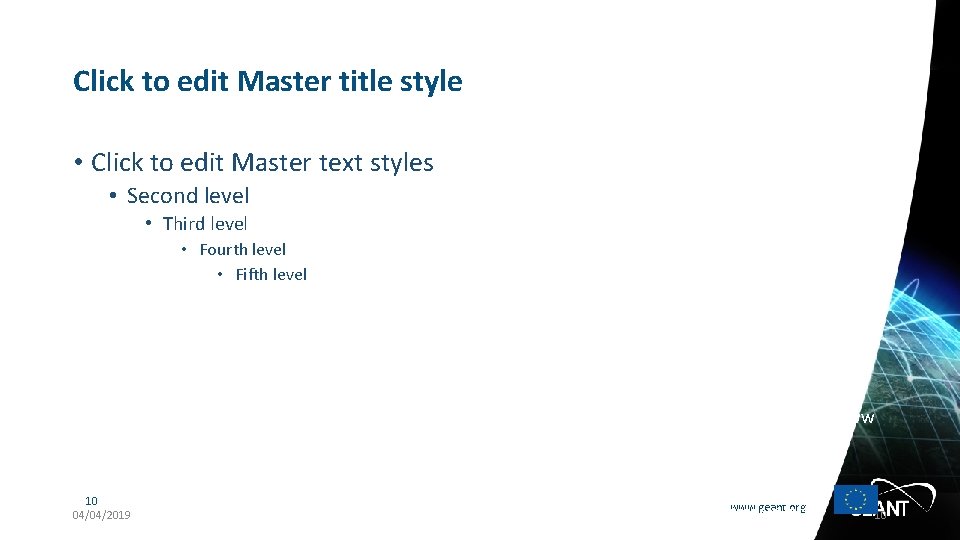 Click to edit Master title style • Click to edit Master text styles •