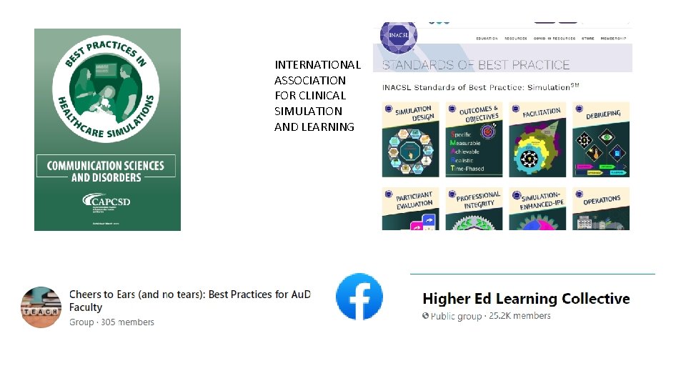 INTERNATIONAL ASSOCIATION FOR CLINICAL SIMULATION AND LEARNING 