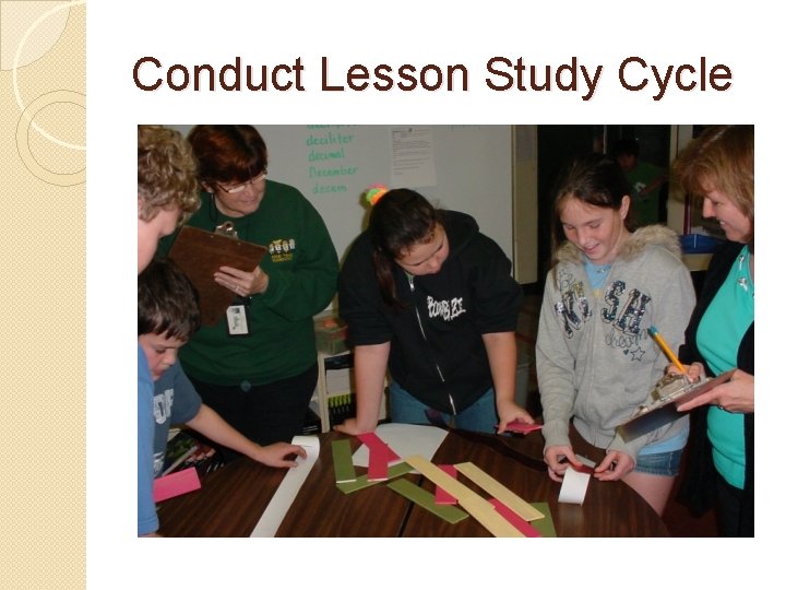 Conduct Lesson Study Cycle 