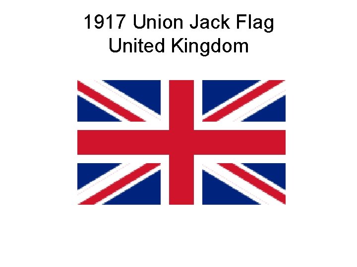 1917 Union Jack Flag United Kingdom 