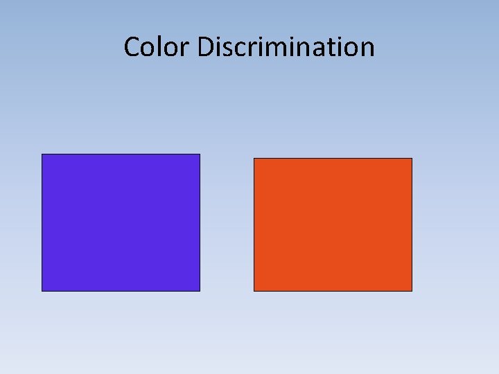 Color Discrimination 