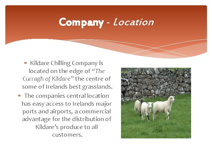 Company - Location Kildare Chilling Company is located on the edge of “The Curragh