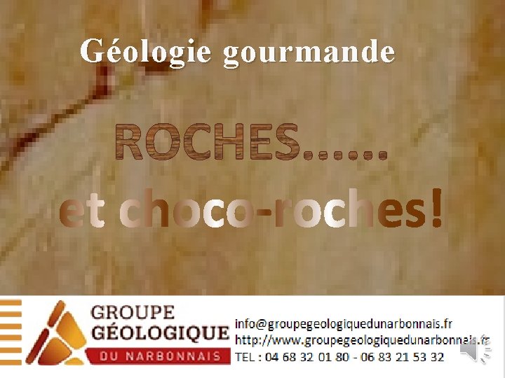 Géologie gourmande 