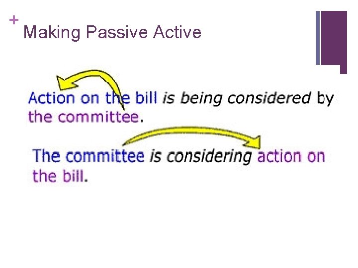 + Making Passive Active 