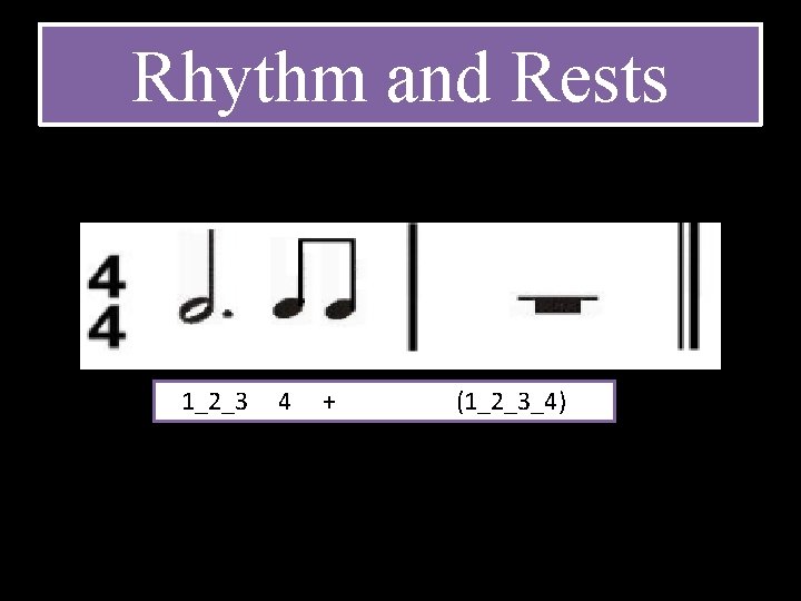 Rhythm and Rests 1_2_3 4 + (1_2_3_4) 