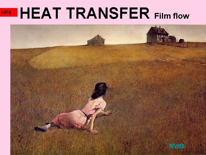 HP 6 HEAT TRANSFER Film flow Wyeth 