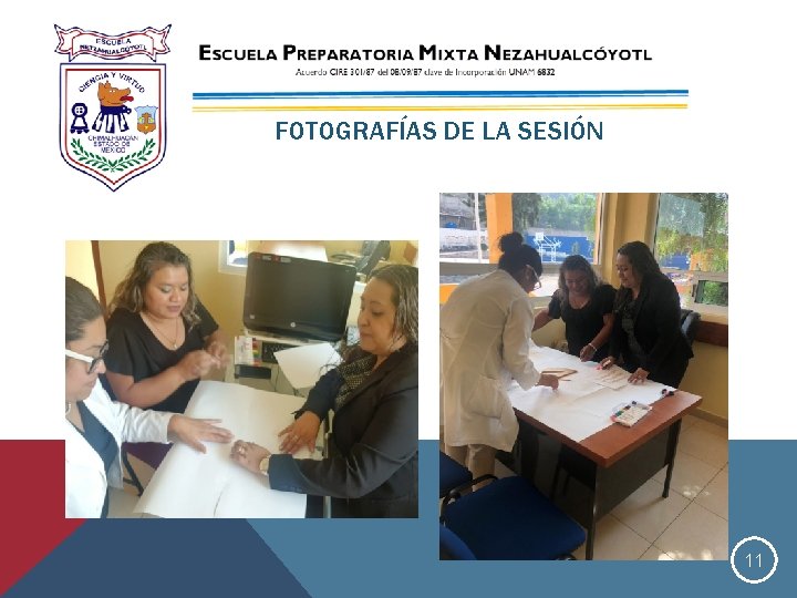 FOTOGRAFÍAS DE LA SESIÓN 11 