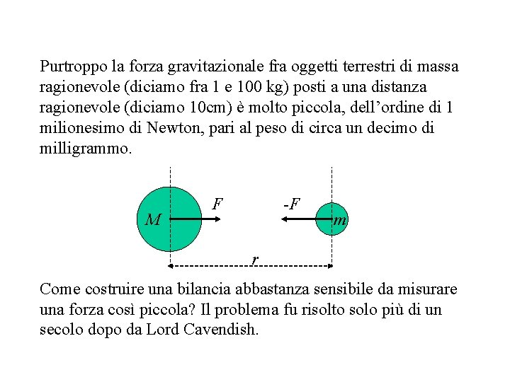 Purtroppo la forza gravitazionale fra oggetti terrestri di massa ragionevole (diciamo fra 1 e