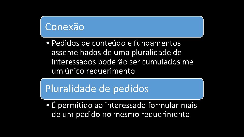 Conexão • Pedidos de conteúdo e fundamentos assemelhados de uma pluralidade de interessados poderão