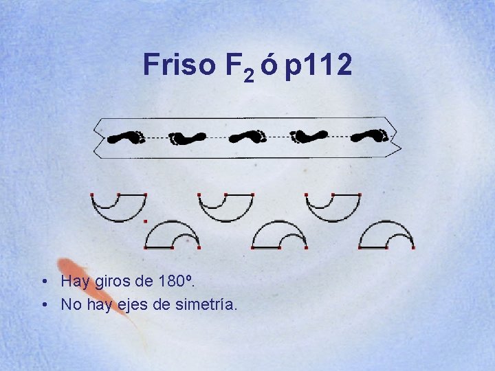 Friso F 2 ó p 112 • Hay giros de 180º. • No hay