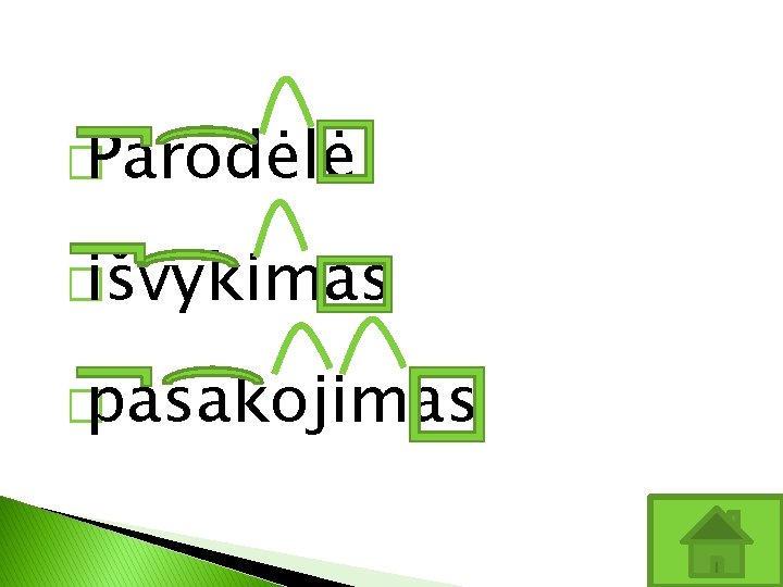 � Parodėlė � išvykimas � pasakojimas 