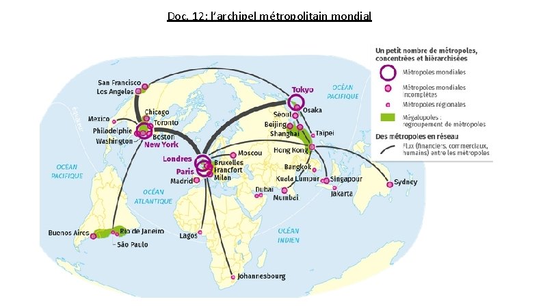 Doc. 12: l’archipel métropolitain mondial 