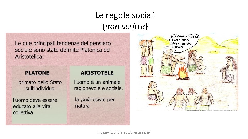 Le regole sociali (non scritte) Progetto legalità Associazione Falco 2019 