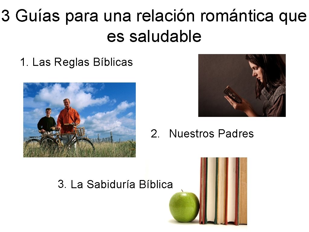 3 Guías para una relación romántica que es saludable 1. Las Reglas Bíblicas 2.