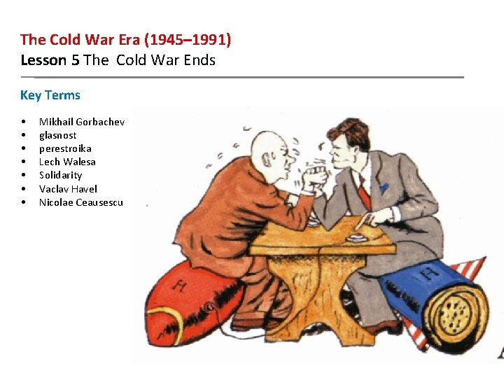 The Cold War Era (1945– 1991) Lesson 5 The Cold War Ends Key Terms