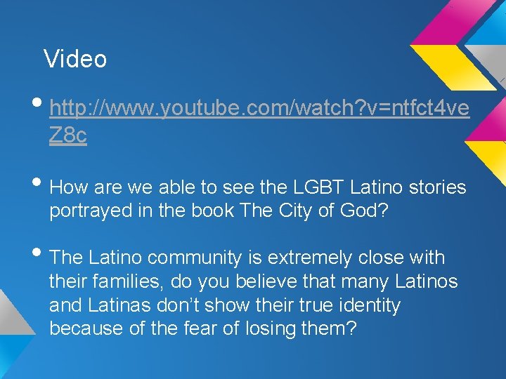 Video • http: //www. youtube. com/watch? v=ntfct 4 ve Z 8 c • How