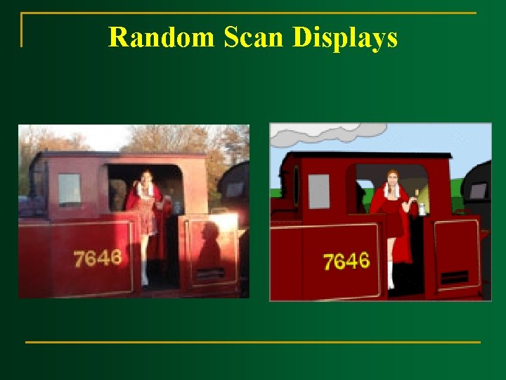 Random Scan Displays Random Scan Displays