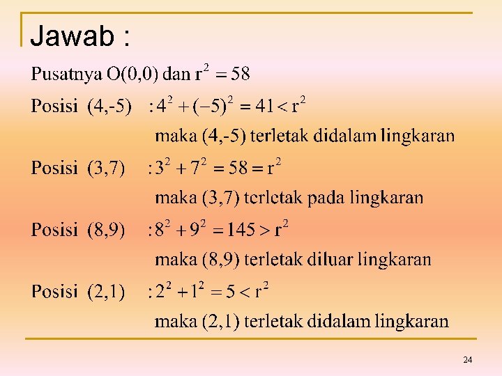 Jawab : 24 