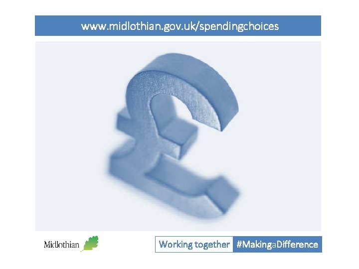 www. midlothian. gov. uk/spendingchoices Working together #Makinga. Difference 