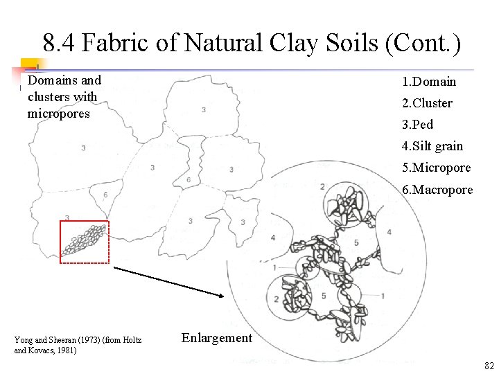 8. 4 Fabric of Natural Clay Soils (Cont. ) Domains and clusters with micropores 8. 4 Fabric of Natural Clay Soils (Cont. ) Domains and clusters with micropores