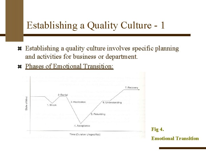 Establishing a Quality Culture - 1 Establishing a quality culture involves specific planning and