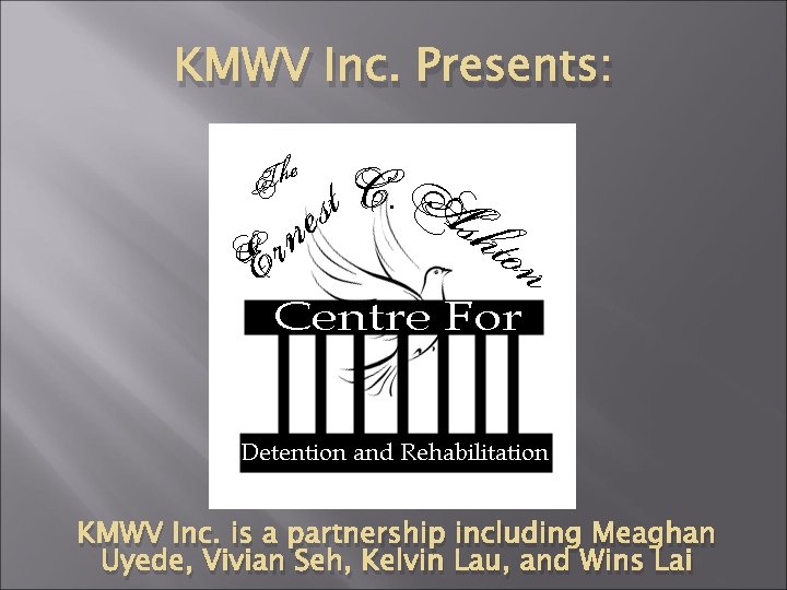 KMWV Inc. Presents: KMWV Inc. is a partnership including Meaghan Uyede, Vivian Seh, Kelvin