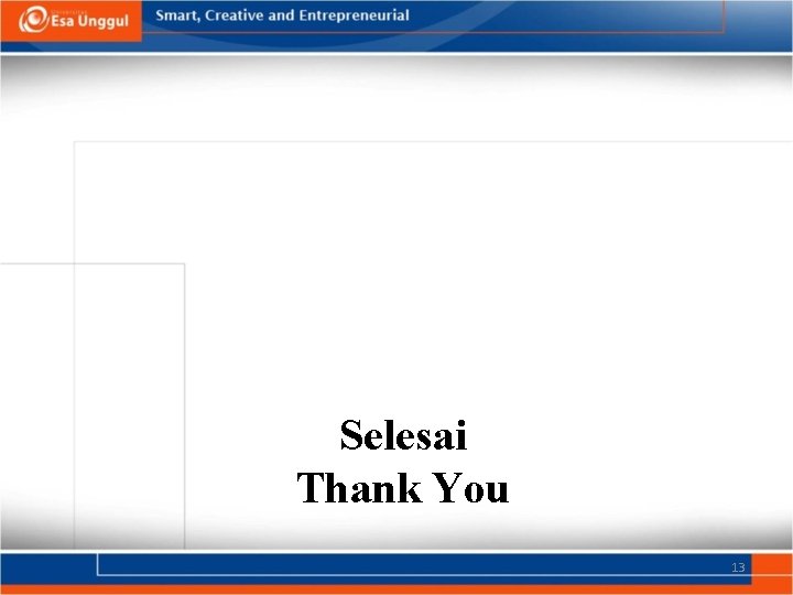 Selesai Thank You 13 