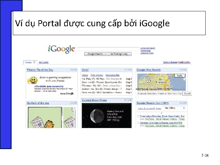 Ví dụ Portal được cung cấp bởi i. Google 7 -34 