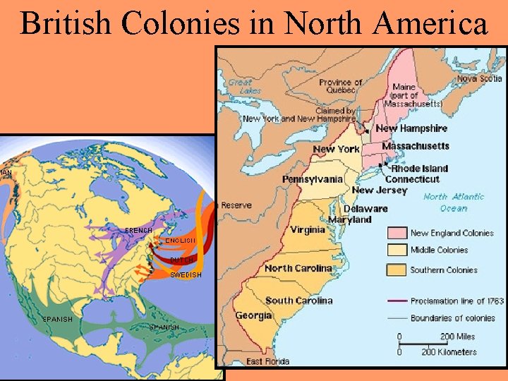 British Colonies in North America 