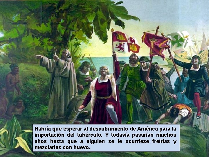 Habría que esperar al descubrimiento de América para la importación del tubérculo. Y todavía