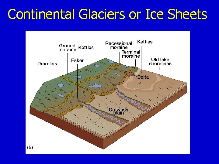 Continental Glaciers or Ice Sheets 