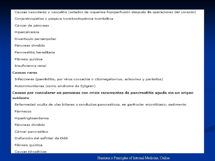 Harrison´s Principles of Internal Medicine, Online 