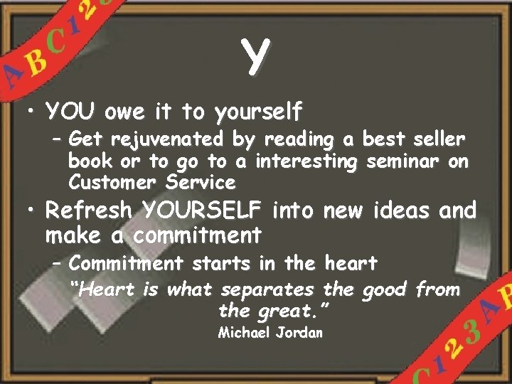 Y • YOU owe it to yourself – Get rejuvenated by reading a best