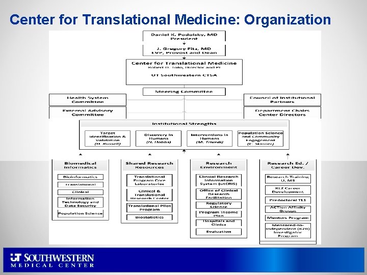 Center for Translational Medicine: Organization 
