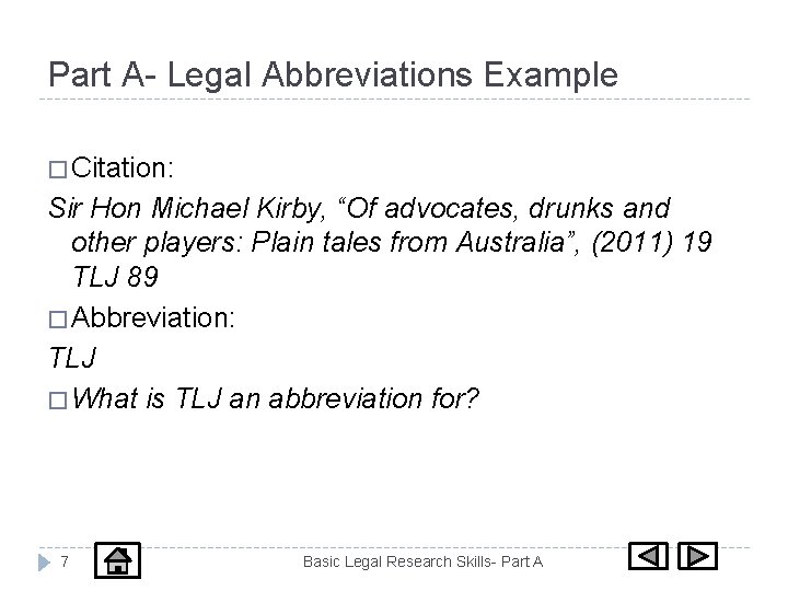 Basic Legal Research Skills Course Outline Getting started
