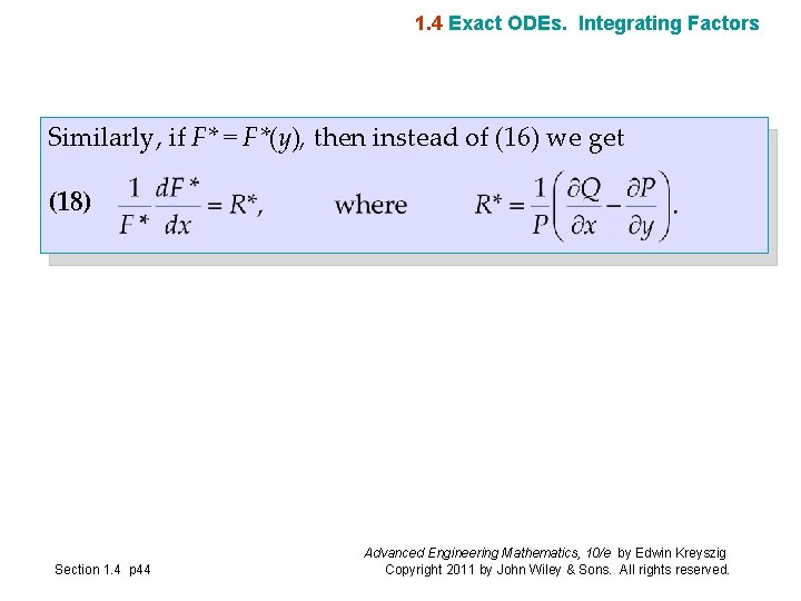 Part A Ordinary Differential Equations Odes Section 1
