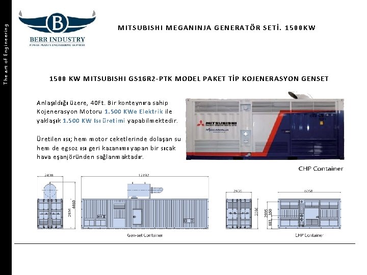 The art of Engineering MITS UB IS HI MEGA NINJA GENERATÖR SET İ. 1500